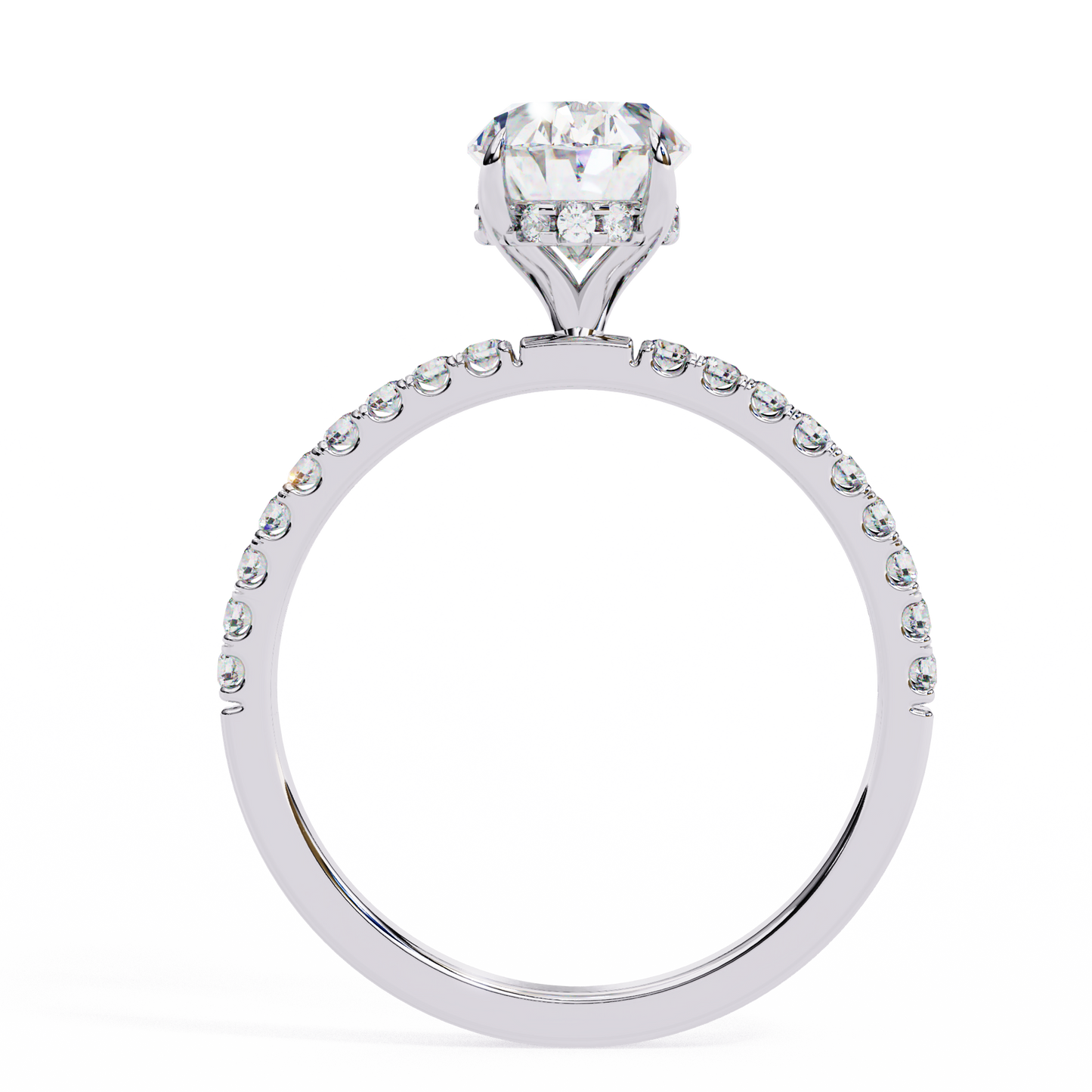 Eterna Oval Diamond Solitaire Ring Lab Grown Diamond