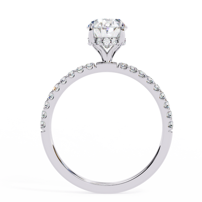 Eterna Oval Diamond Solitaire Ring Lab Grown Diamond