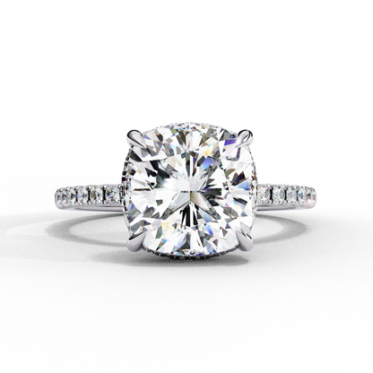 Rina Cushion Solitaire Ring Lab Grown Diamond
