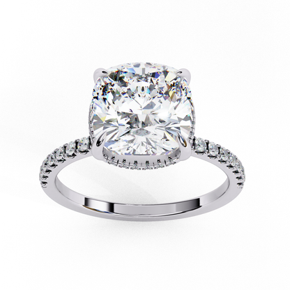 Rina Cushion Solitaire Ring Lab Grown Diamond