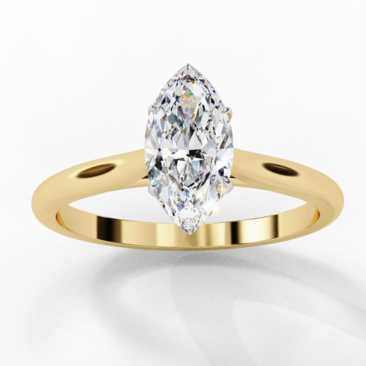 Alaya Marquise Solitaire Ring Lab Grown Diamond