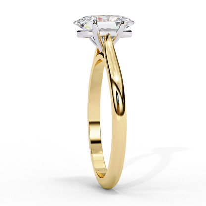 Inara Oval Solitaire Ring Lab Grown Diamond