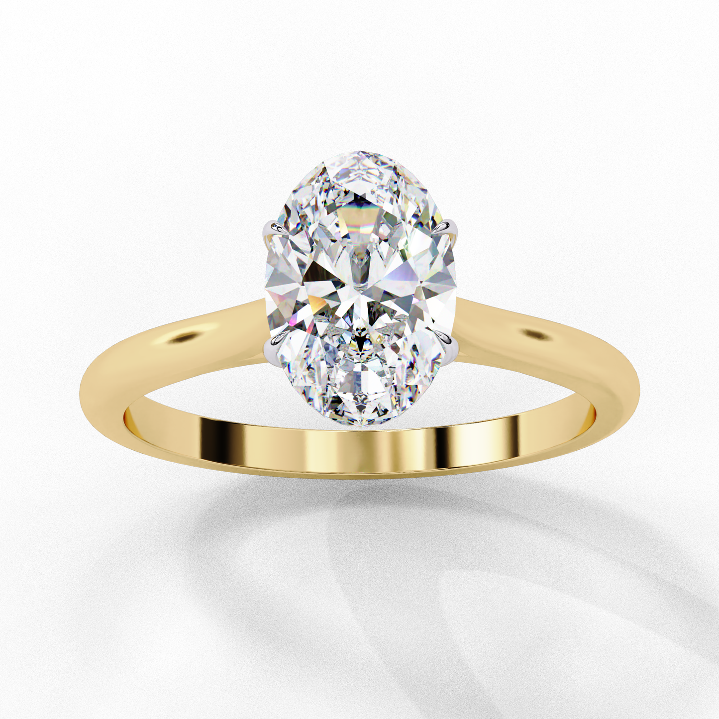 Inara Oval Solitaire Ring Lab Grown Diamond