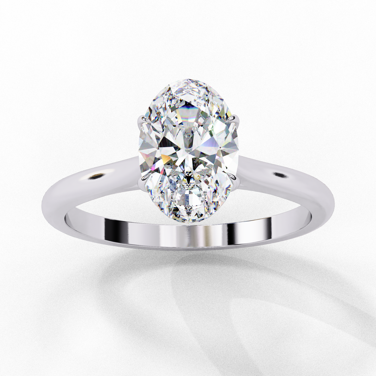 Inara Oval Solitaire Ring Lab Grown Diamond