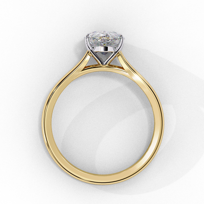 Zoya Pear Solitaire Ring Lab Grown Diamond