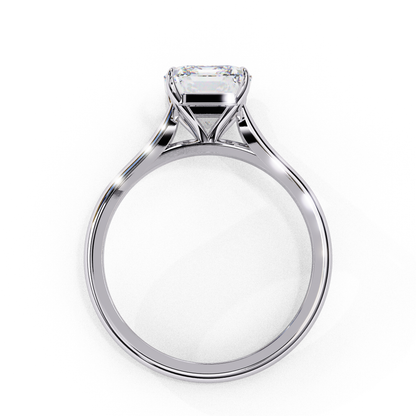 Mahira Emerald Solitaire Ring Lab Grown Diamond