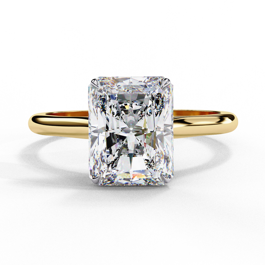 Ahaana Radiant Solitaire Ring Lab Grown Diamond