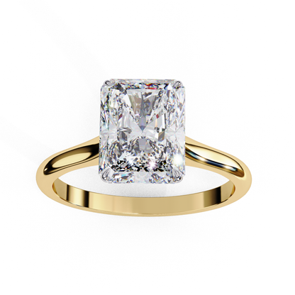 Ahaana Radiant Solitaire Ring Lab Grown Diamond