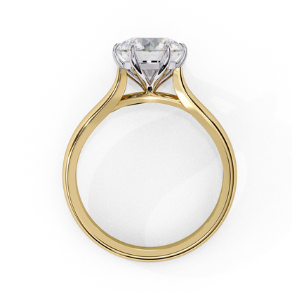 Ruhi Round Solitaire Ring Lab Grown Diamond