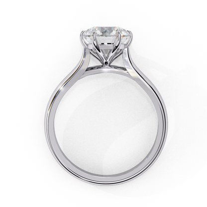 Ruhi Round Solitaire Ring Lab Grown Diamond