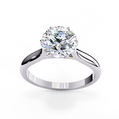 Ruhi Round Solitaire Ring Lab Grown Diamond