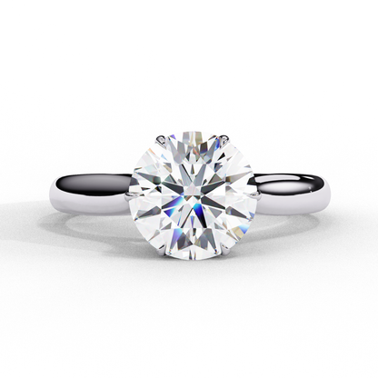Ruhi Round Solitaire Ring Lab Grown Diamond