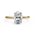 Kavya Oval Solitaire Ring Lab Grown Diamond