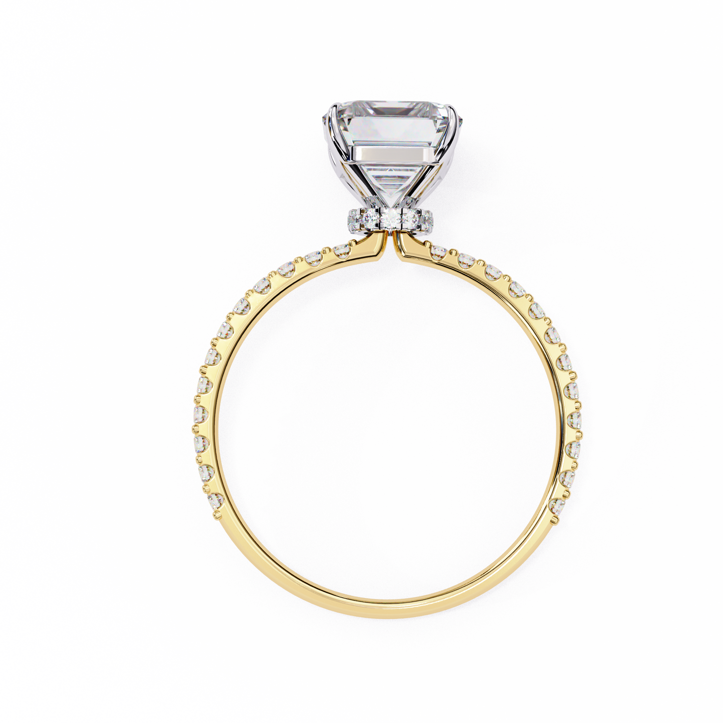 Reeva Emerald Solitaire Ring Lab Grown Diamond