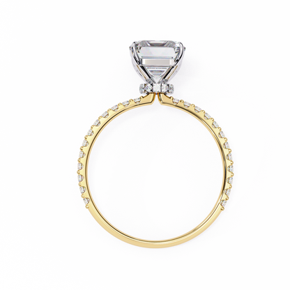 Reeva Emerald Solitaire Ring Lab Grown Diamond