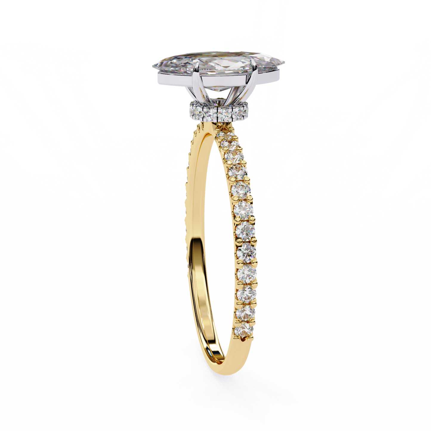 Arova Marquise Solitaire Ring Lab Grown Diamond