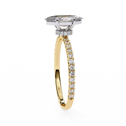 Arova Marquise Solitaire Ring Lab Grown Diamond