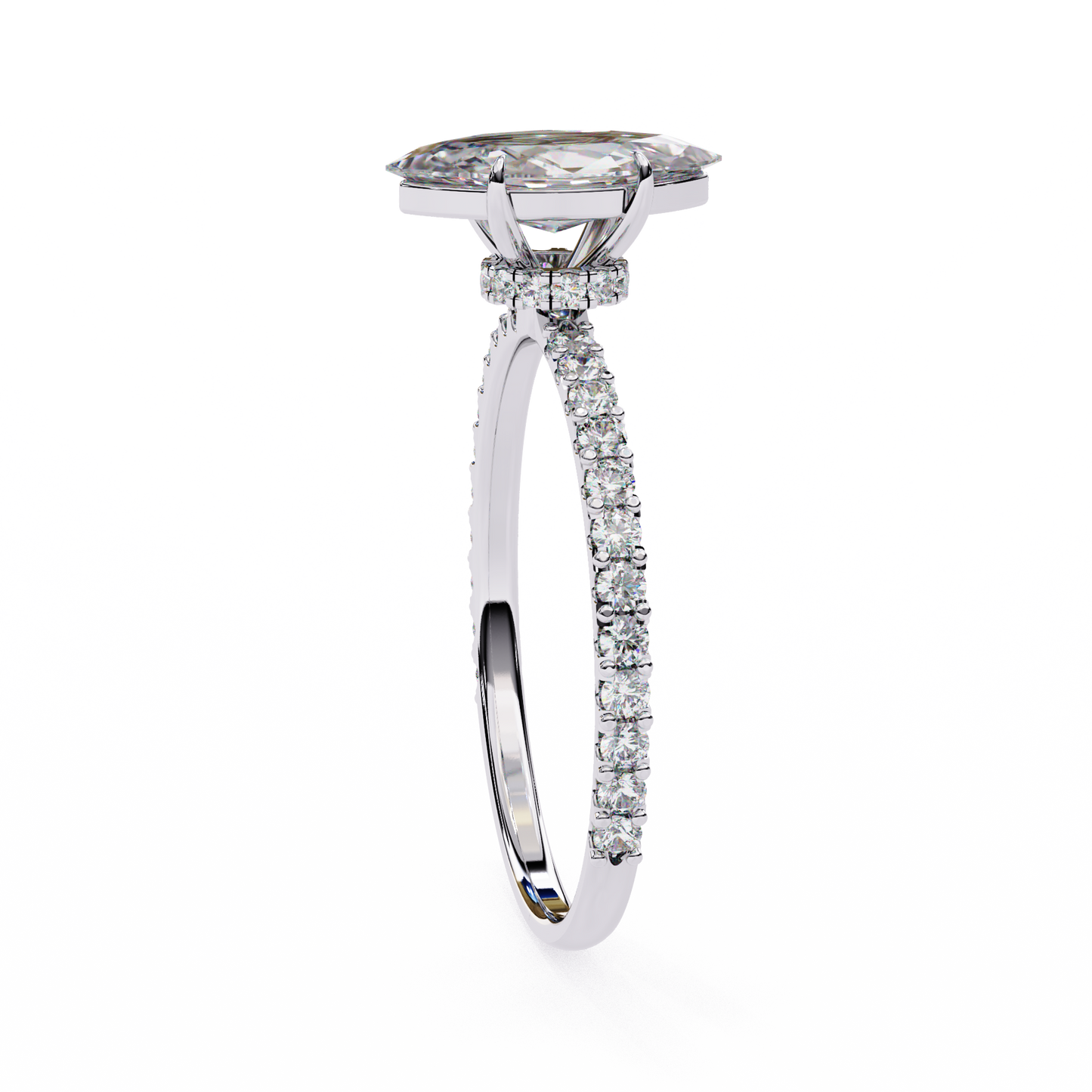 Arova Marquise Solitaire Ring Lab Grown Diamond