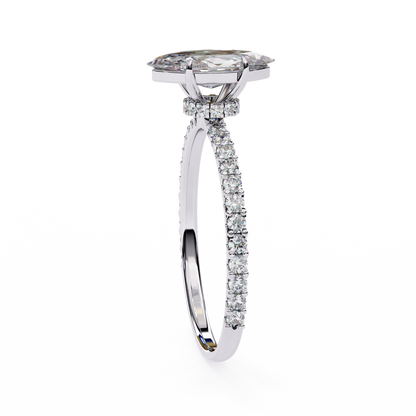 Arova Marquise Solitaire Ring Lab Grown Diamond