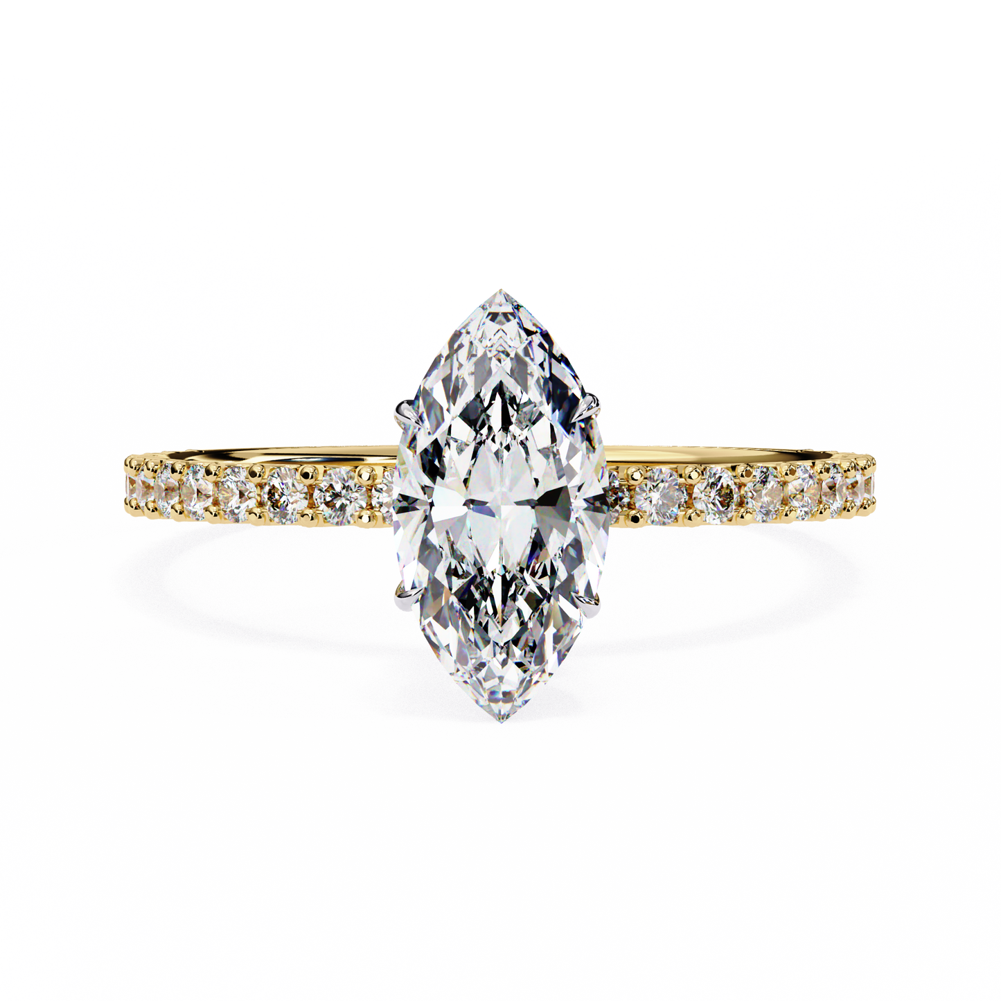 Arova Marquise Solitaire Ring Lab Grown Diamond