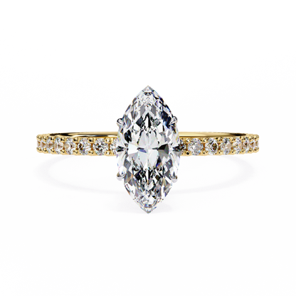 Arova Marquise Solitaire Ring Lab Grown Diamond