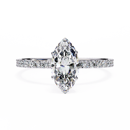 Arova Marquise Solitaire Ring Lab Grown Diamond
