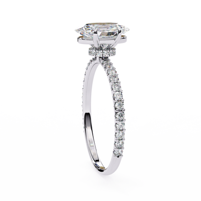 Navya Oval Solitaire Ring Lab Grown Diamond