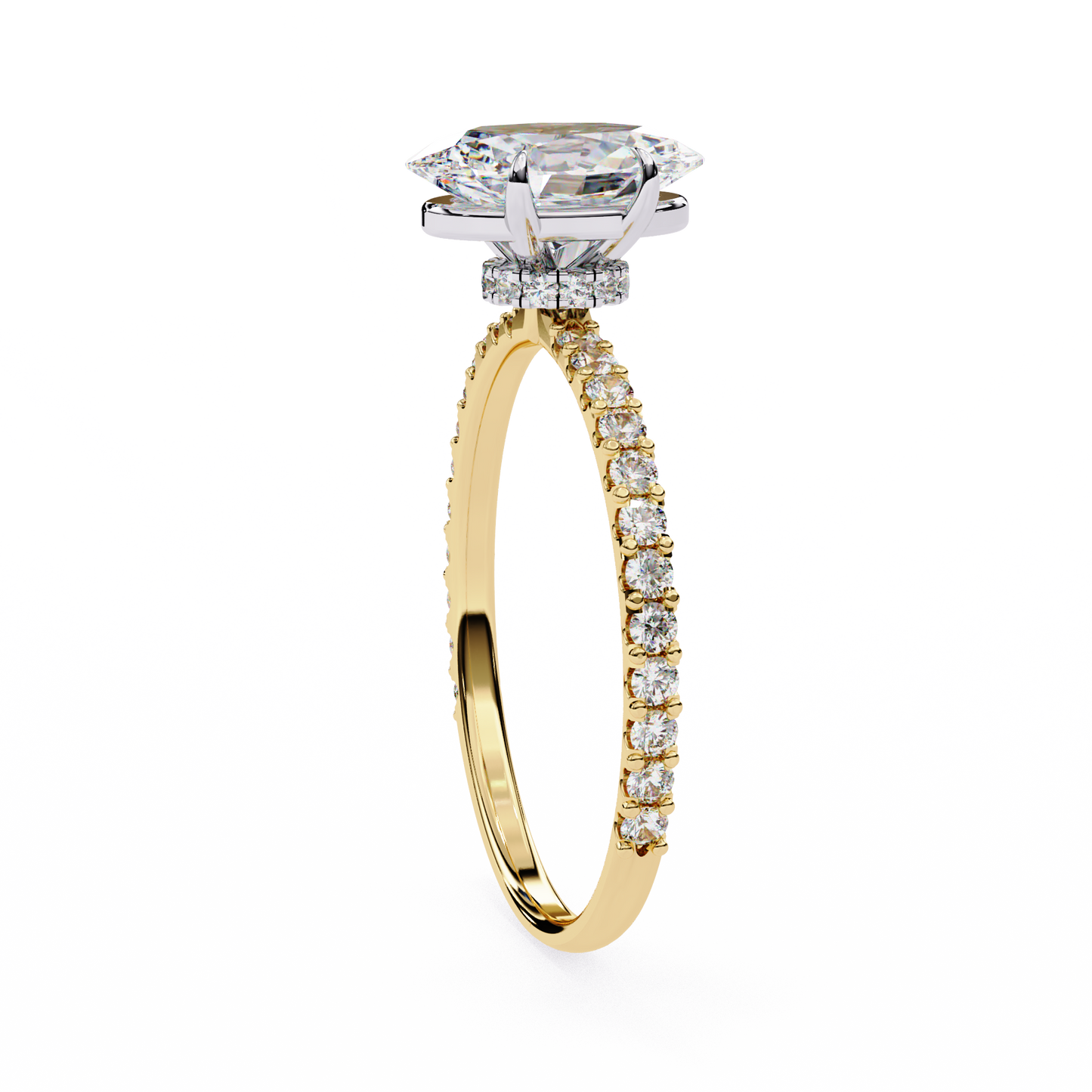 Navya Oval Solitaire Ring Lab Grown Diamond