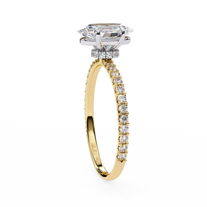 Navya Oval Solitaire Ring Lab Grown Diamond