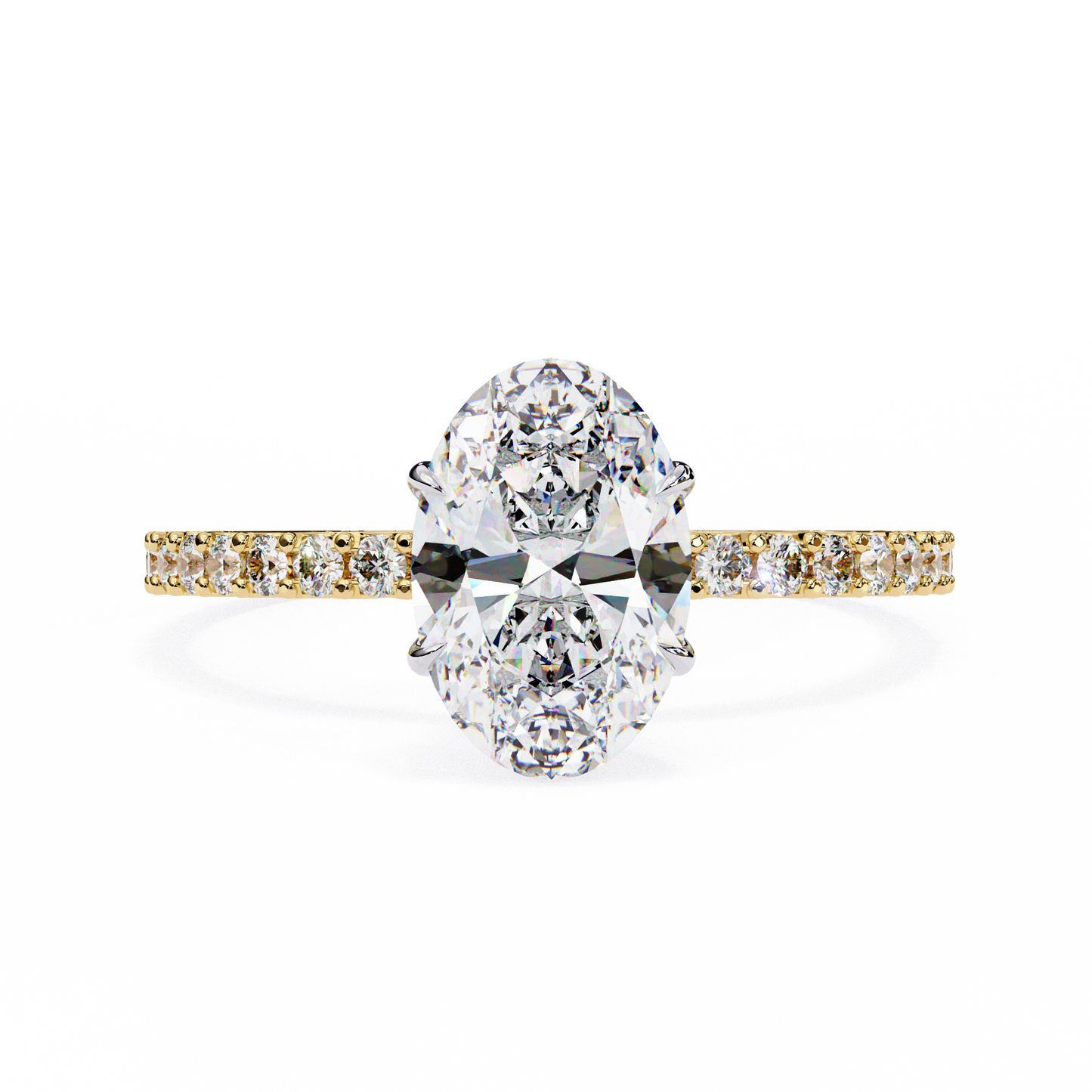 Navya Oval Solitaire Ring Lab Grown Diamond
