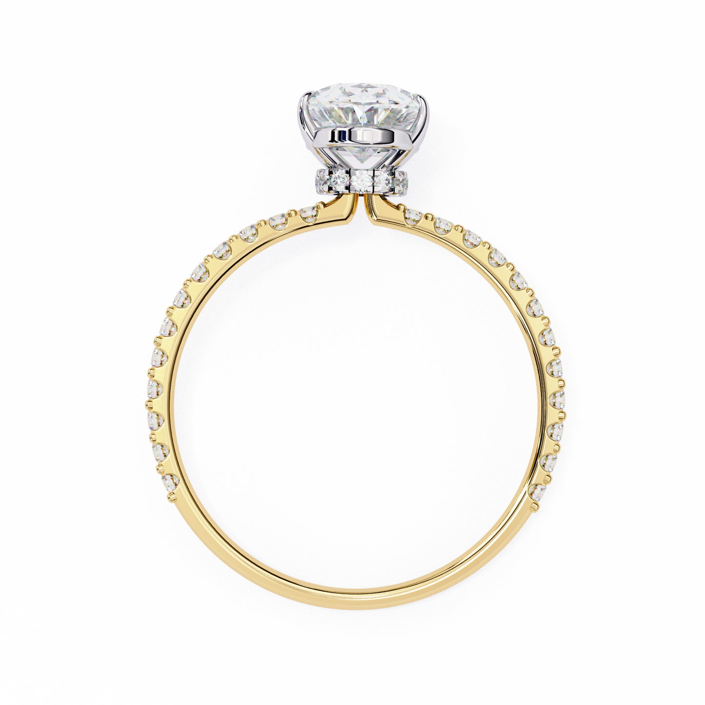 Navya Oval Solitaire Ring Lab Grown Diamond