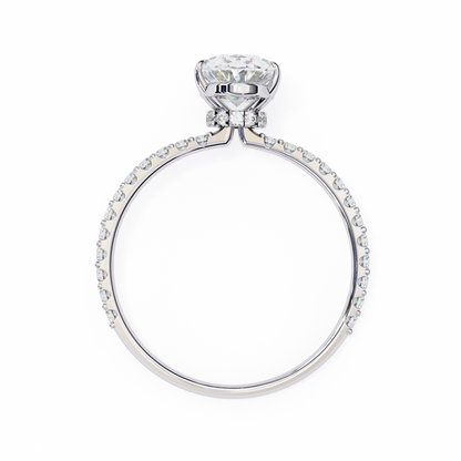 Navya Oval Solitaire Ring Lab Grown Diamond