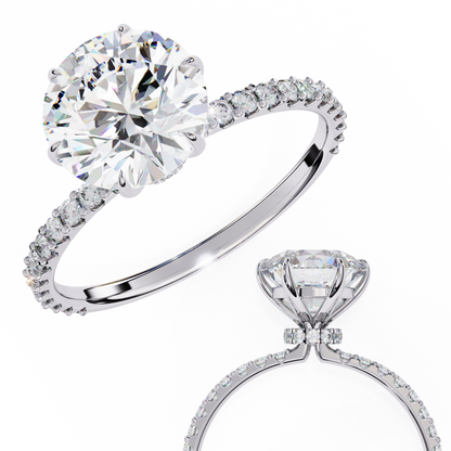 Kaina Round Solitaire Ring Lab Grown Diamond