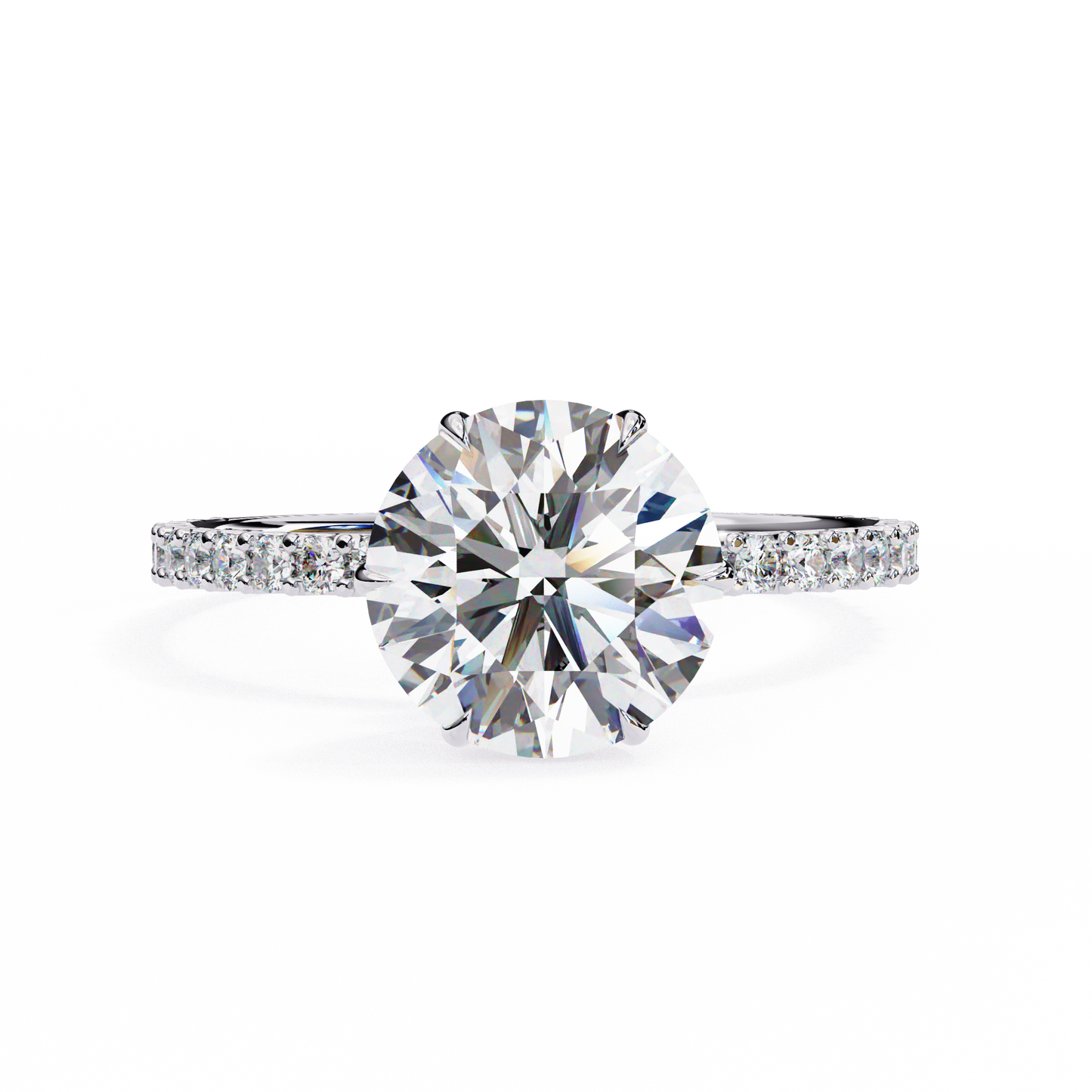 Kaina Round Solitaire Ring Lab Grown Diamond