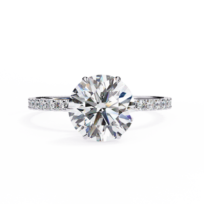 Kaina Round Solitaire Ring Lab Grown Diamond