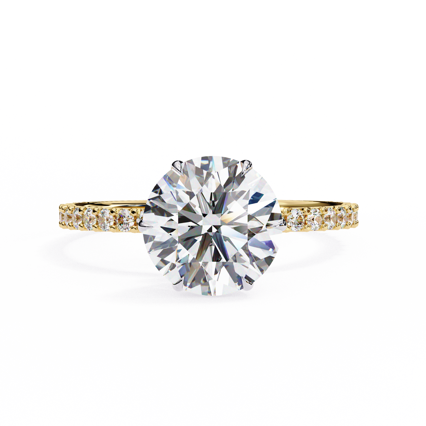 Kaina Round Solitaire Ring Lab Grown Diamond