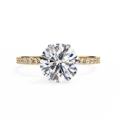 Kaina Round Solitaire Ring Lab Grown Diamond