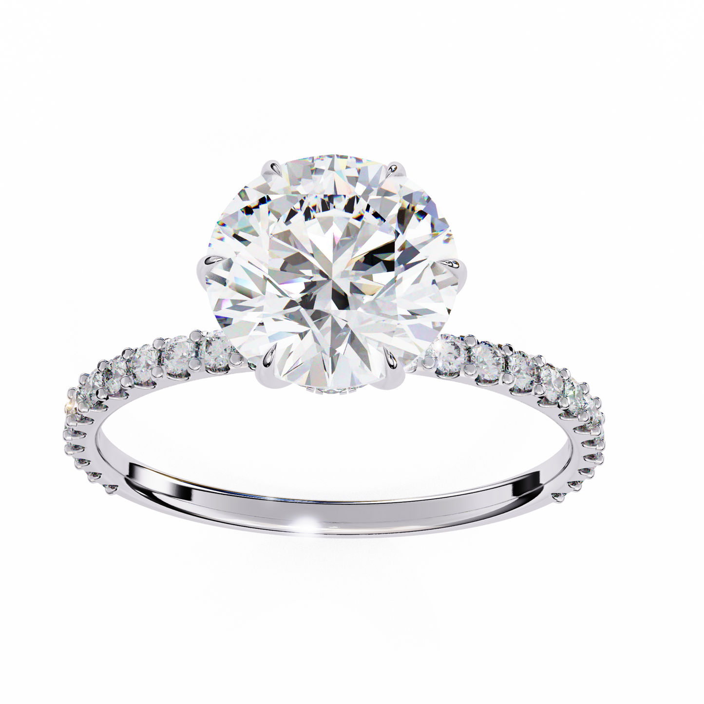 Kaina Round Solitaire Ring Lab Grown Diamond