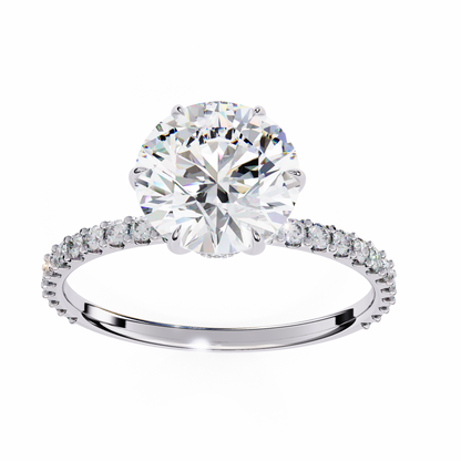Kaina Round Solitaire Ring Lab Grown Diamond