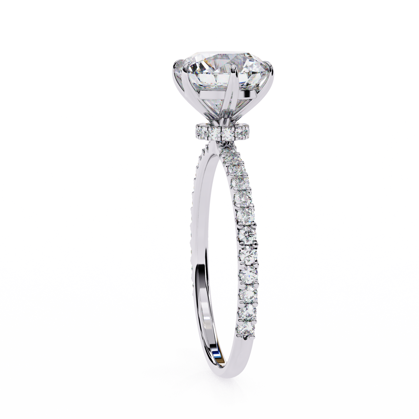 Kaina Round Solitaire Ring Lab Grown Diamond