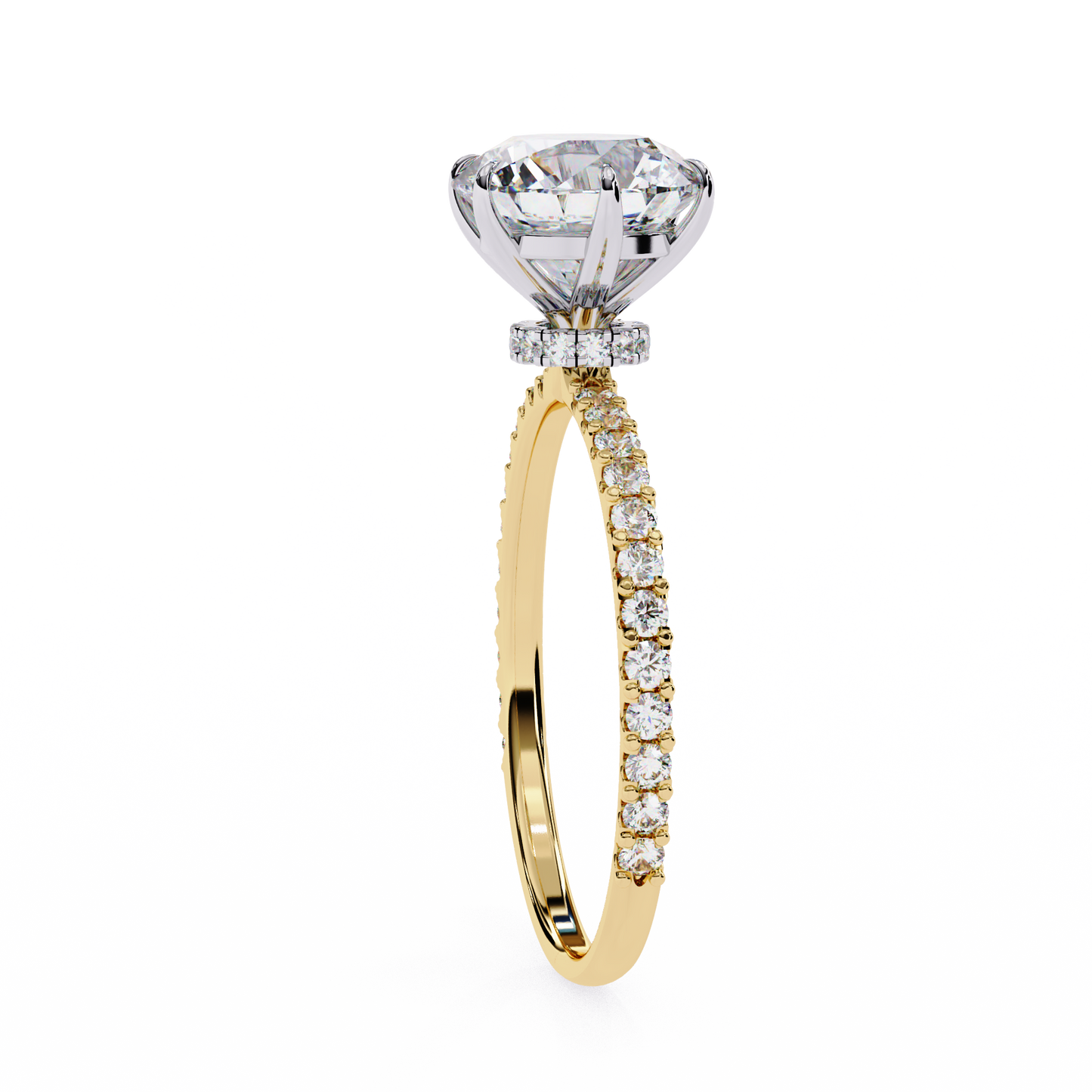 Kaina Round Solitaire Ring Lab Grown Diamond