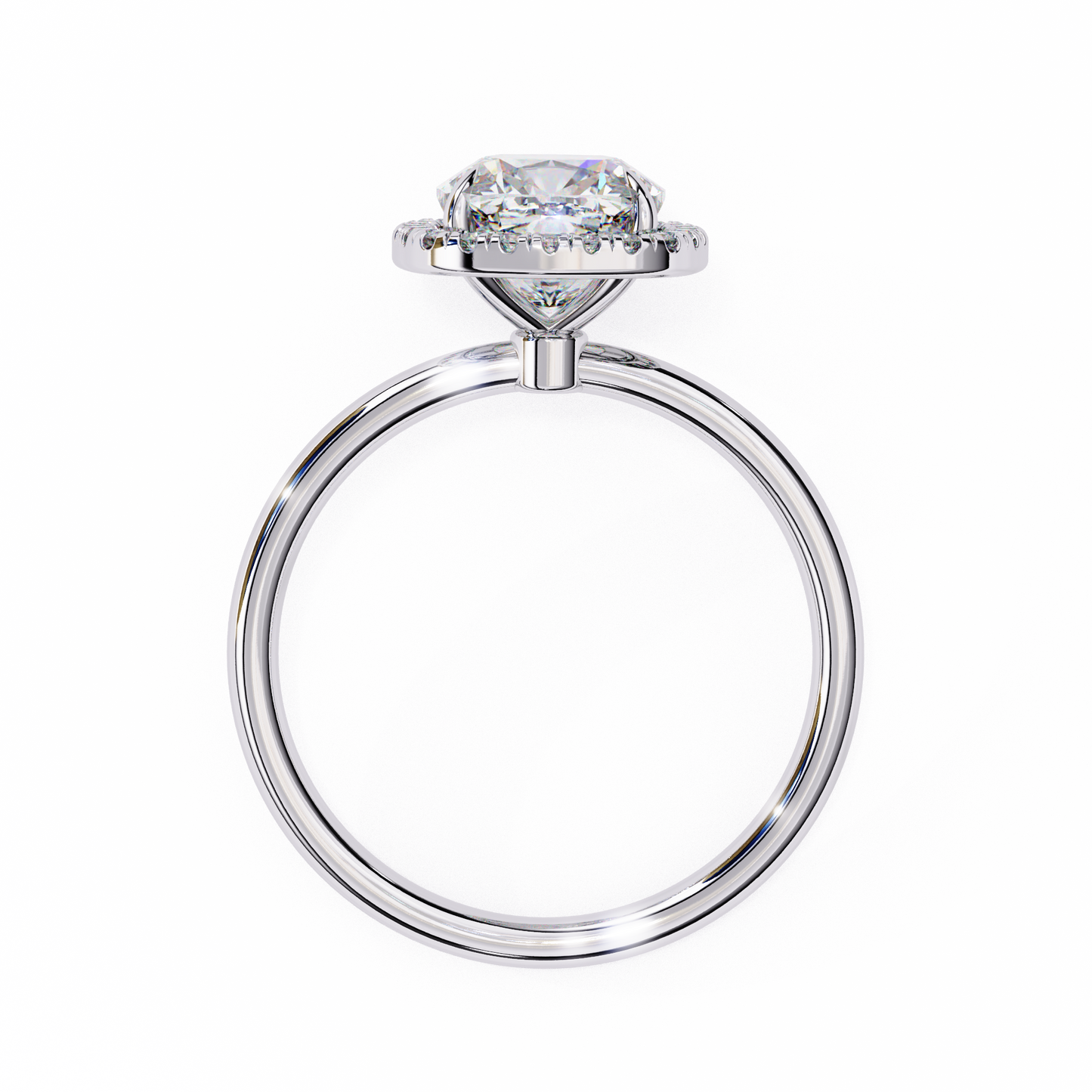Anaya Cushion Solitaire Ring Lab Grown Diamond