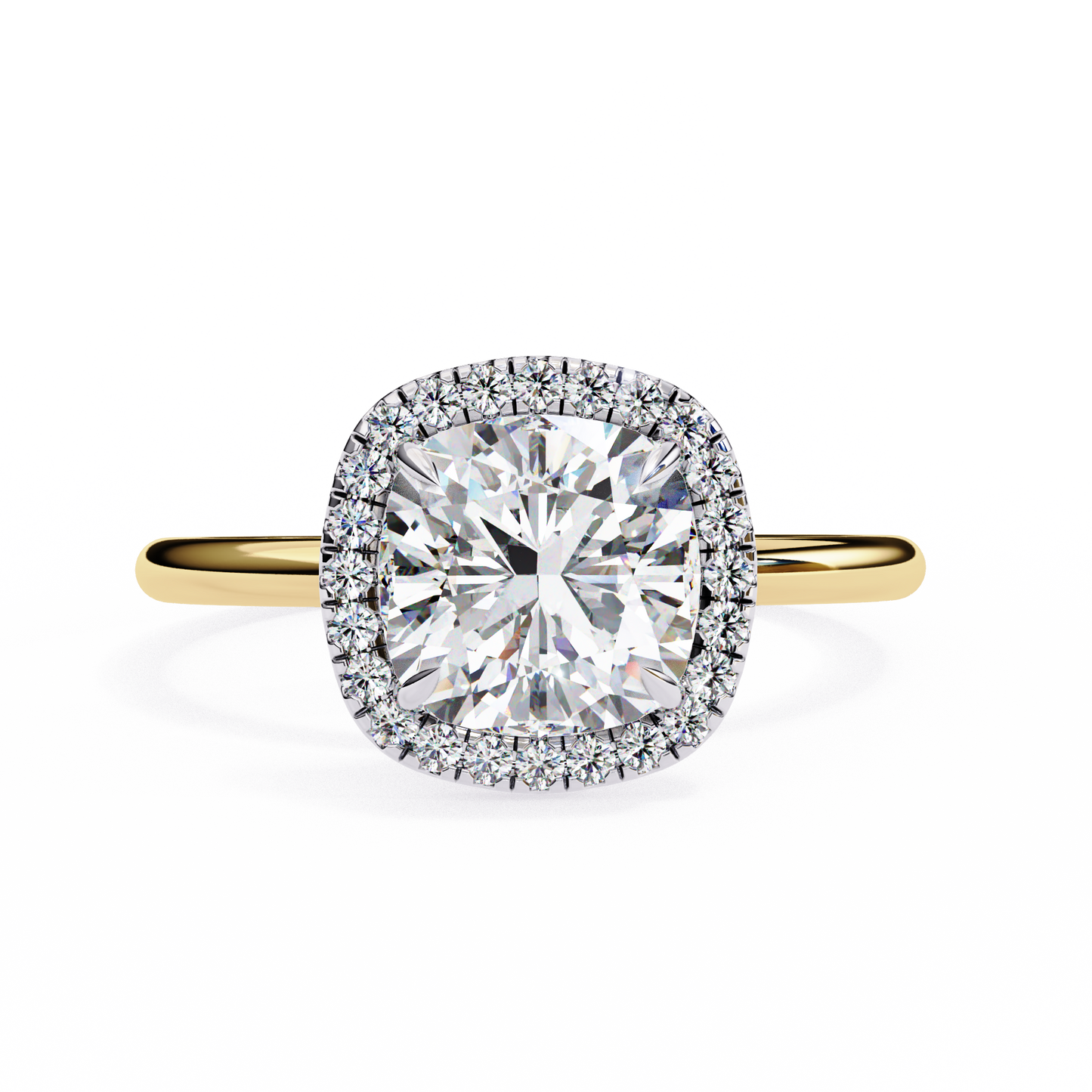 Anaya Cushion Solitaire Ring Lab Grown Diamond