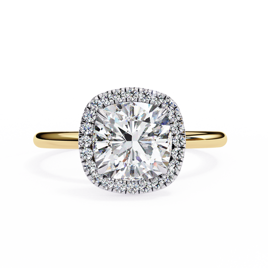 Anaya Cushion Solitaire Ring Lab Grown Diamond