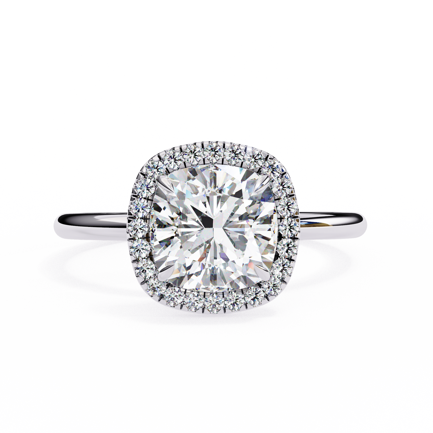 Anaya Cushion Solitaire Ring Lab Grown Diamond