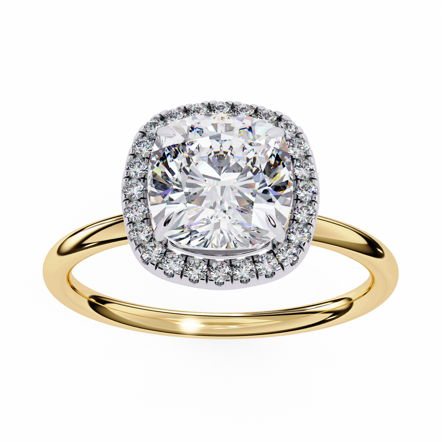 Anaya Cushion Solitaire Ring Lab Grown Diamond
