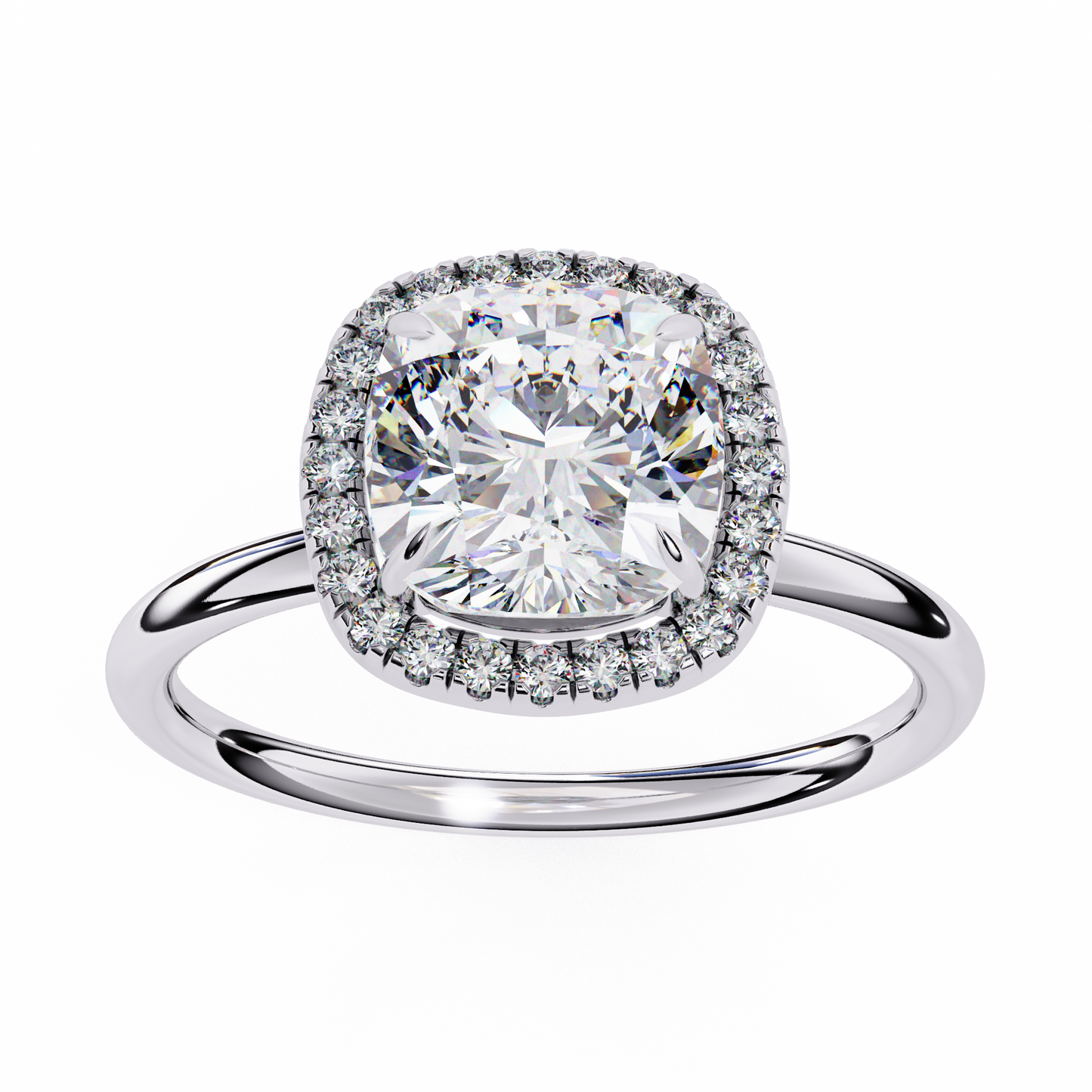 Anaya Cushion Solitaire Ring Lab Grown Diamond