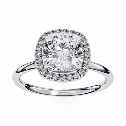 Anaya Cushion Solitaire Ring Lab Grown Diamond