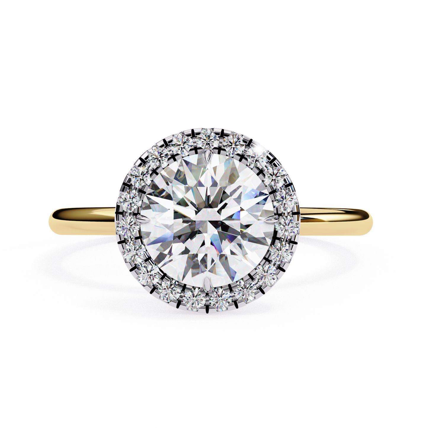 Eshna Round Solitaire Ring Lab Grown Diamond