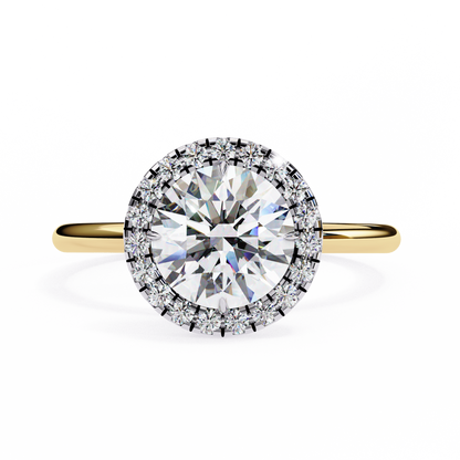 Eshna Round Solitaire Ring Lab Grown Diamond